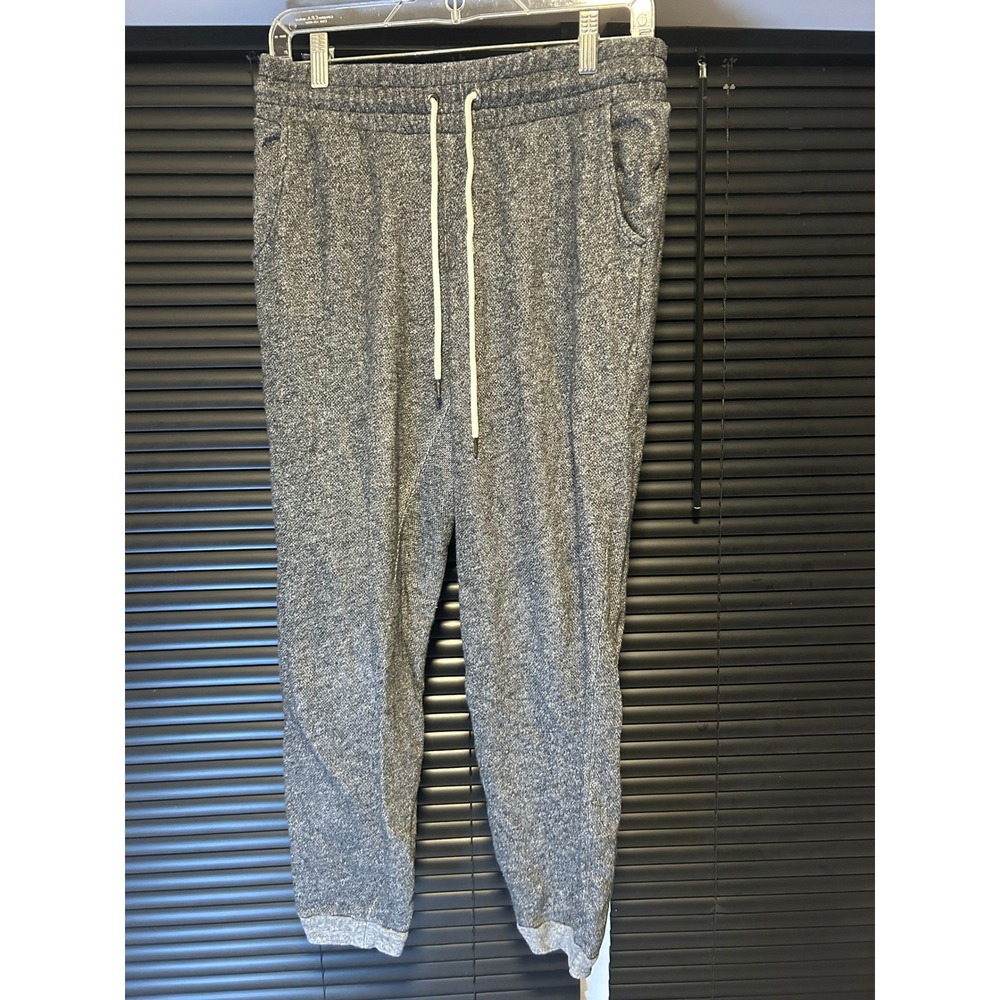 Old Navy Novelty Jogger Mens S Gray Drawstring Marl Knit Casual Sweatpants